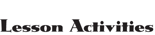Lesson Activities